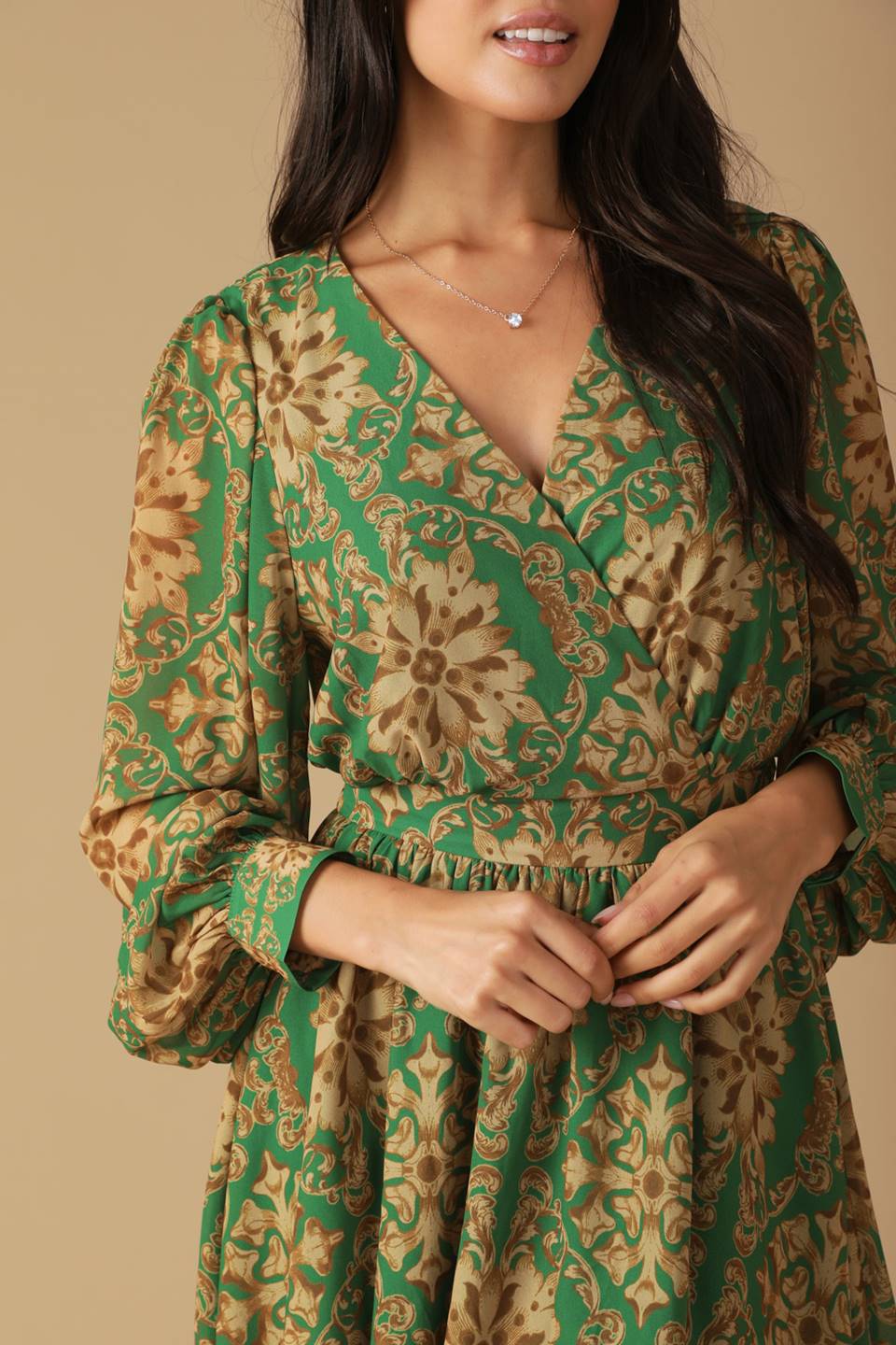 GOT ME WONDERING WOVEN MINI DRESS Flying Tomato